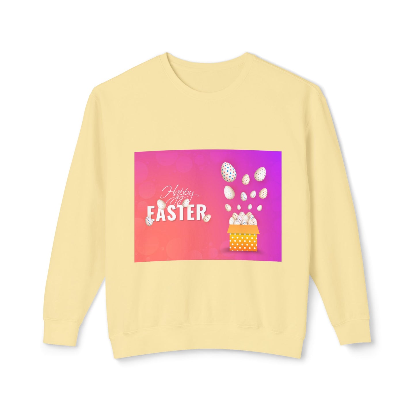 Easter Celebration Unisex Lightweight Crewneck Sweatshirt