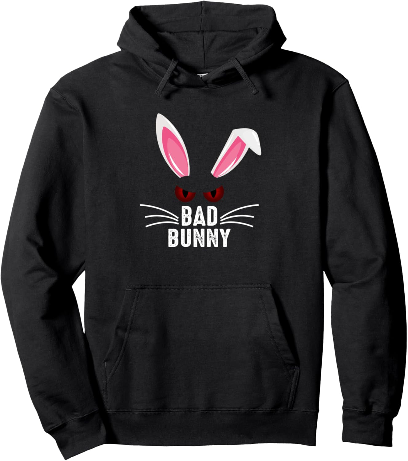 Bad Bunny Scary Rabbit Cool Animal Lover Pullover Hoodie